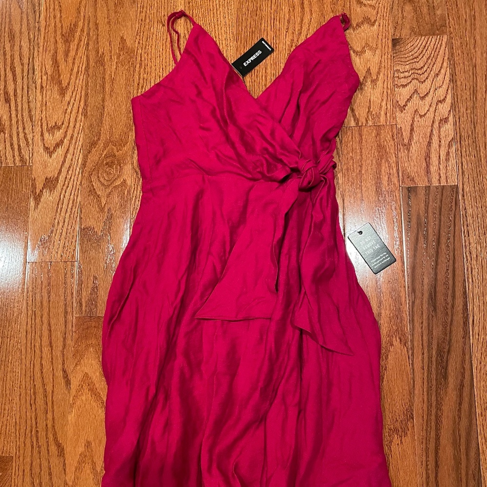 Express Dress with Straps, Color: Rose Pink